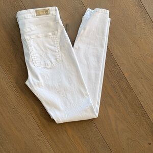 AG Adriano Goldschmied White Ankle Jeans